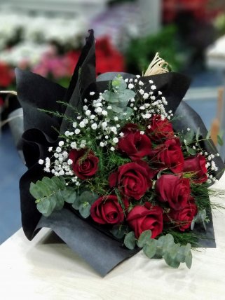 10 Kırmızı Gül Buketi, Kütahya Altıntaş Çiçekçi