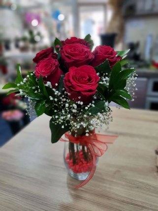 Cam Vazoda Güller, Kütahya çiçek siparişi