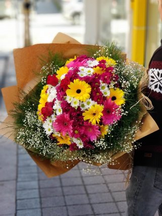 Kucak Dolusu Kır Çiçeği Buketi, Altıntaş çiçek siparişi