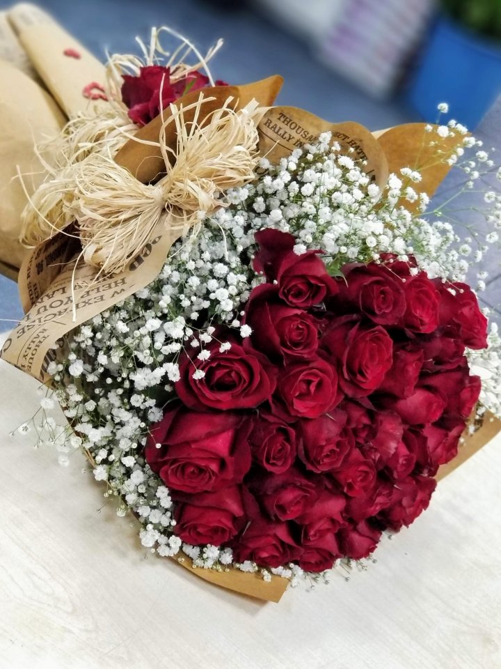 27 Kırmızı Gül Buketi