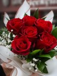 Çiçekçi - 6 Adet Kırmızı Gülden Buket